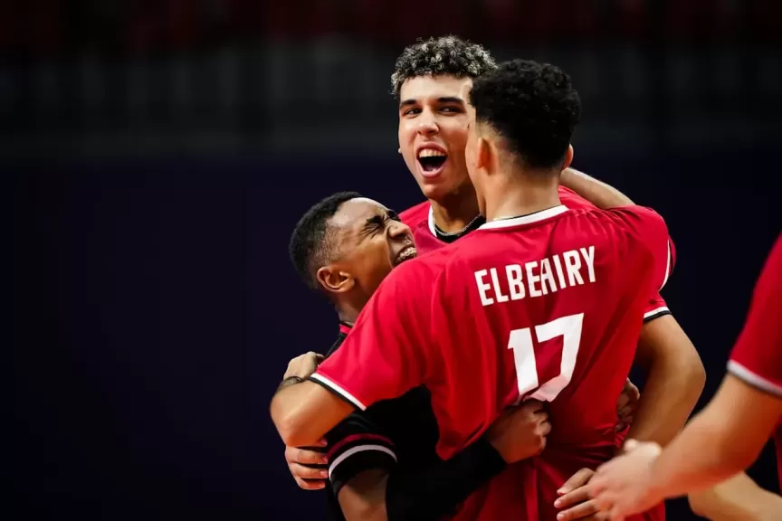منتخب شباب الكرة الطائرة يختتم مشواره في بطولة العالم بفوز هام على تونس