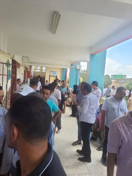 إقبال كبير من المواطنين على لجان الانتخابية بمحافظة كفرالشيخ