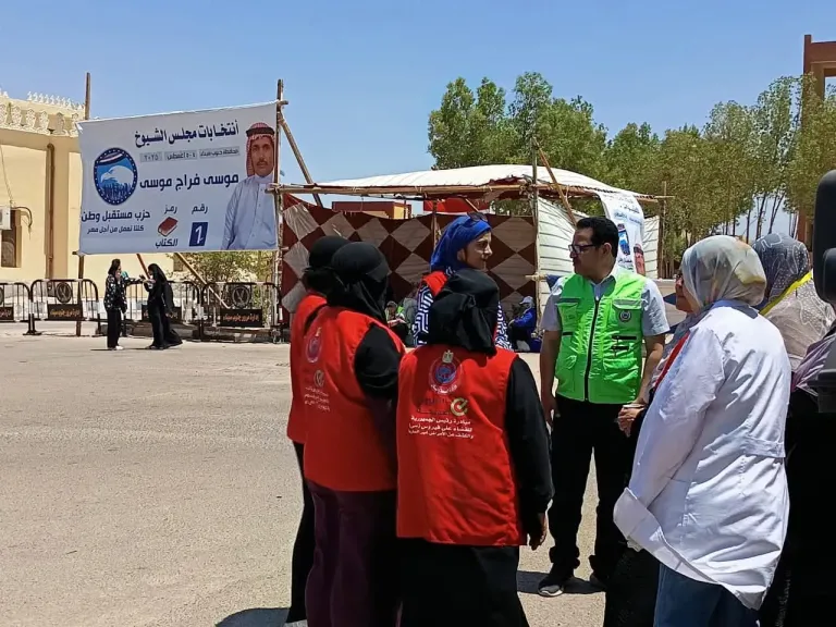 صحة جنوب سيناء يتابع اعمال التأمين الطبي بلجان انتخابات مجلس الشيوخ