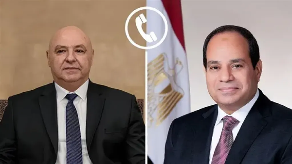 الرئيس السيسي يتلقى اتصالاً هاتفياً من جوزيف عون رئيس الجمهورية اللبنانية