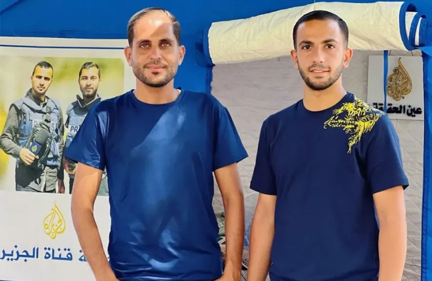 نقابة الصحفيين الفلسطينيين تدين استهداف أنس الشريف ومحمد قريقع.. وتصف ذلك بـ”الجريمة البشعة”