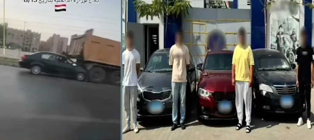 لعنة التحرش.. القصة الكاملة لمطاردة 3 سيارات لفتاتين على طريق الواحات