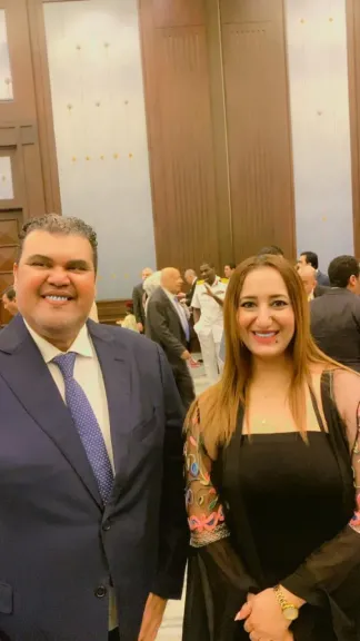 الفنان أحمد فتحي وعلا إبراهيم 