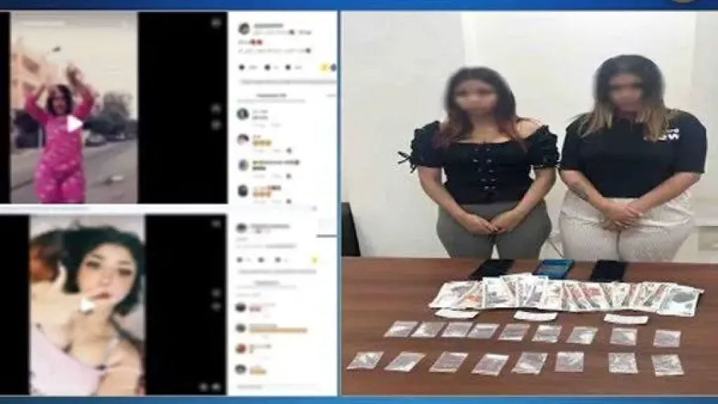 بهدف تحقيق نسب مشاهدات مرتفعة وأرباح مالية..تفاصيل ضبط البلوجر فرولة وتفاحة بحوزتهما مخدرات بعد نشر مقاطع خادشة للحياء