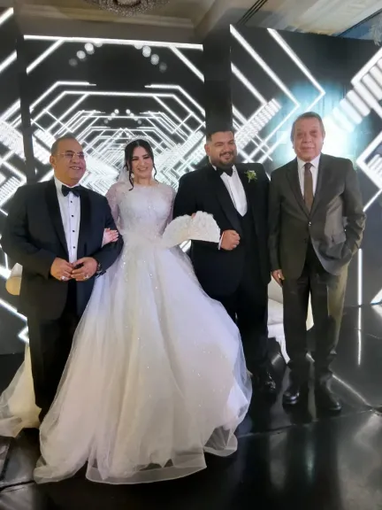 «شرشر» يهنئ المهندس عبد الحليم يوسف والأستاذ أشرف يوسف بزفاف الاستاذ عماد والآنسة ندى