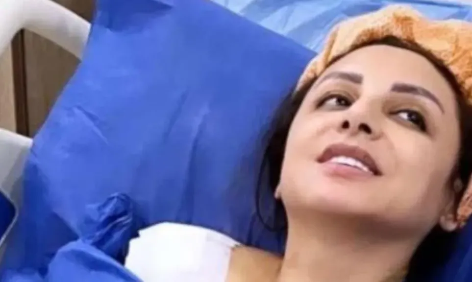 هاجر الشرنوبي تدعو بالشفاء لأنغام
