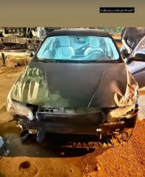 حادث سير لحارس الأهلي قبل مواجهة غزل المحلة