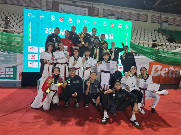 التايكوندو المصري يتألق في بطولة أفريقيا للناشئين والشباب ويحصد 15 ميدالية وكأس أفضل لاعبة