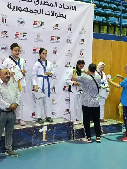 إنجاز جديد لأبطال المشروع القومي للموهبة والبطل الأولمبي في بطولة الجمهورية للتايكوندو