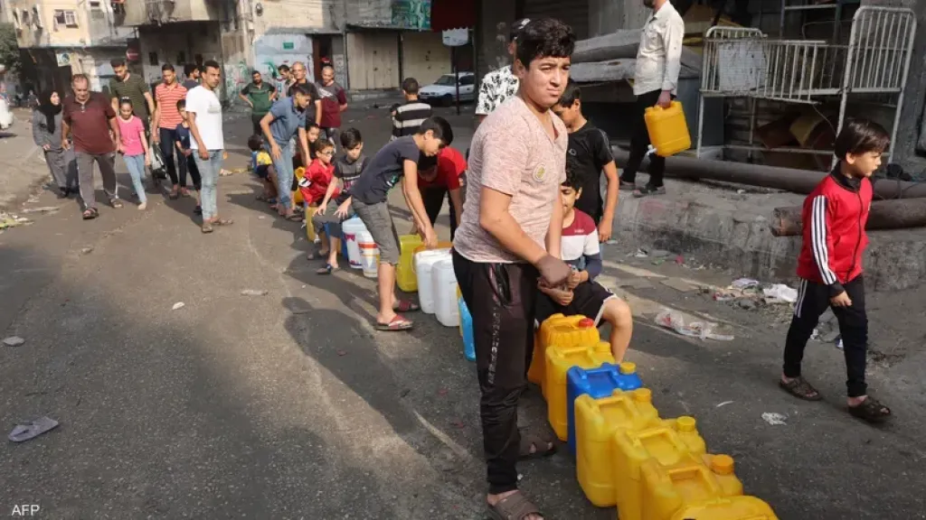 انتشار امراض معوية خطيرة بعد تدمير محطات معالجة مياة الشرب