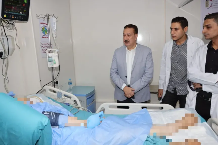 محافظ المنوفية يطمئن على الحالة الصحية ”لآيات” آخر مصابي كفر السنابسة