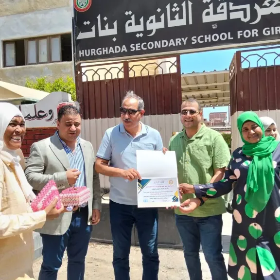 مبادرة صيانة مدارس الغردقة تجني ثمارها بالبحر الأحمر