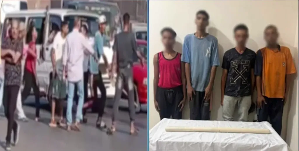 فيديو يكشف اعتداء 4 أشخاص على سائق أجرة بالخصوص.. والأمن يضبط الجناة