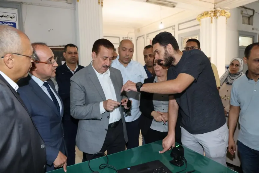 منظومة إلكترونية جديدة لانضباط الطلاب بمدرسة الشهيد أحمد السرسي بشبين الكوم