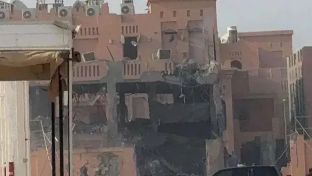 المبنى المستهدف