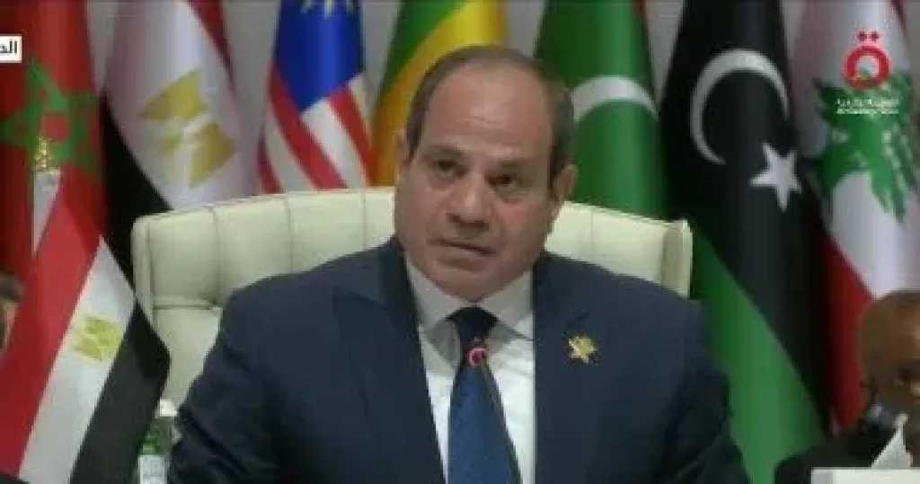 الرئيس السيسى لشعب إسرائيل: ما يجرى يهدد أمنكم ويجهض اتفاقيات السلام القائمة