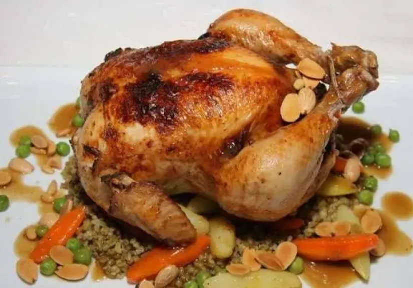 طريقة عمل الفراخ البلدي المحشية بالأرز