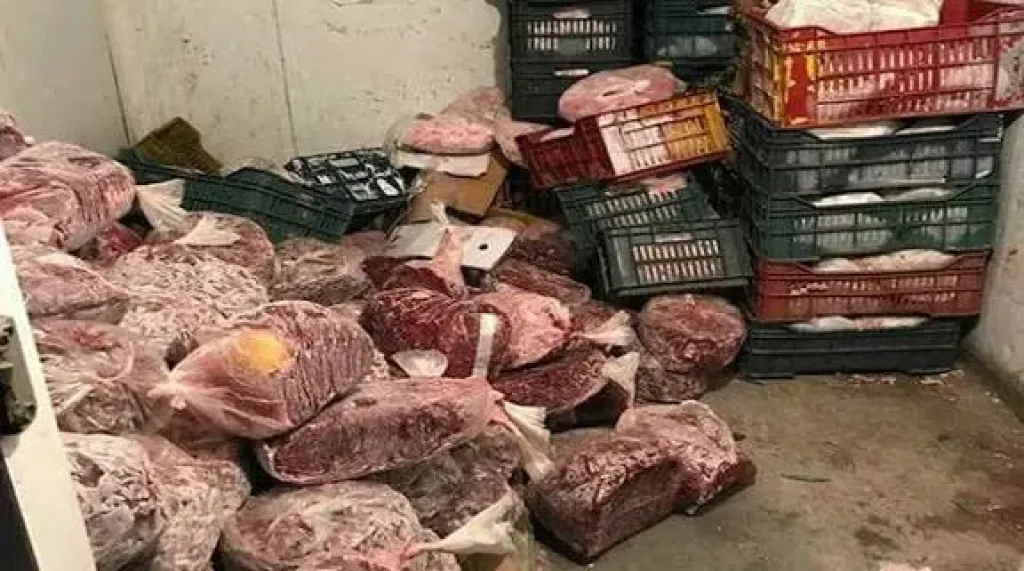 مجزرة غذائية بالعبور.. ضبط 104 أطنان لحوم وأسماك فاسدة قبل وصولها للمواطنين