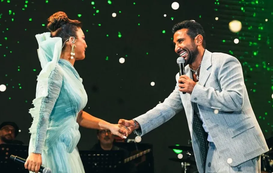 بـ ”سبب فرحتي”.. أصالة وأحمد سعد يتألقان باحتفالية اليوم الوطني السعودي بمهرجان مراسي