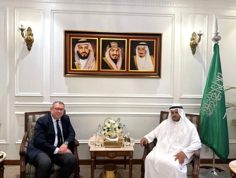 المندوب ”السعودي” الدائم لدى التعاون الإسلامي يستقبل نظيره ”المصري”