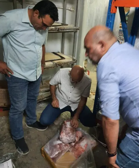 ضبط 350 كجم لحوم ودواجن غير صالحة للاستهلاك بشبين الكوم