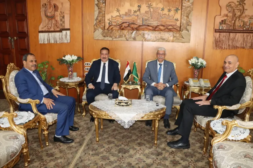 رئيس جامعة المنوفية  يستقبل  محافظ المنوفية لبحث أوجه التعاون  المشترك  ومتابعة انتظام العام  الدراسي الجديد
