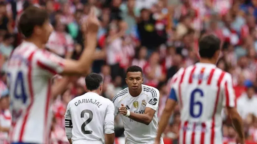 تعادل إيجابي يحسم الشوط الأول من ديربي مدريد بين الريال والأتليتي