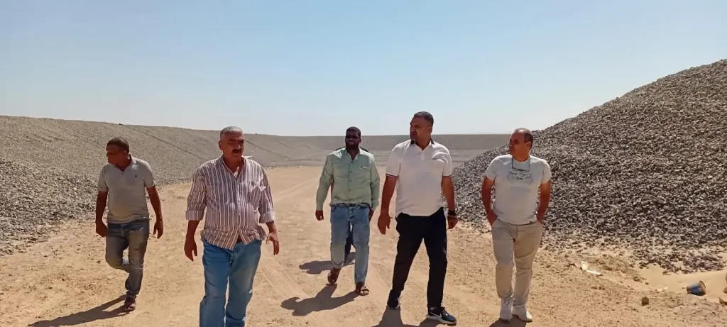 رئيس غارب يتفقد المدفن الصحى الجديد بمنطقة اليسر