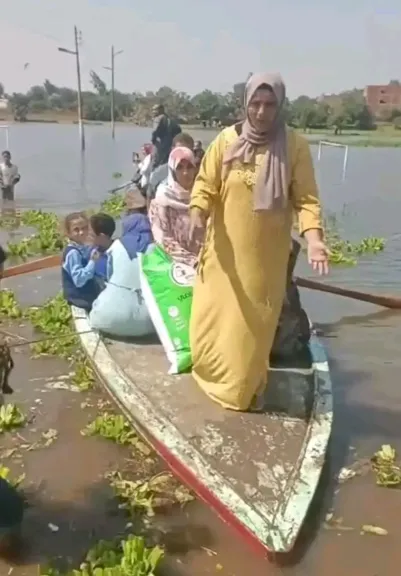 ارتفاع منسوب مياه النيل يغمر 1074 فدانا وعددا من المنازل بالمنوفية