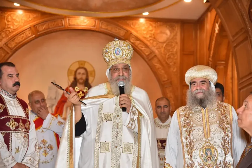 البابا تواضروس الثاني يدشن كنيسة القديس مارمرقص بأسيوط