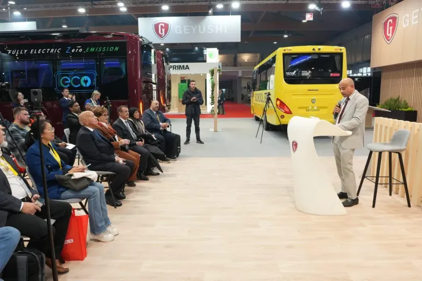 جيوشي لصناعة وسائل النقل تشارك بجناح كبير لأحدث منتجاتها في معرض ”Busworld 2025” ببروكسل