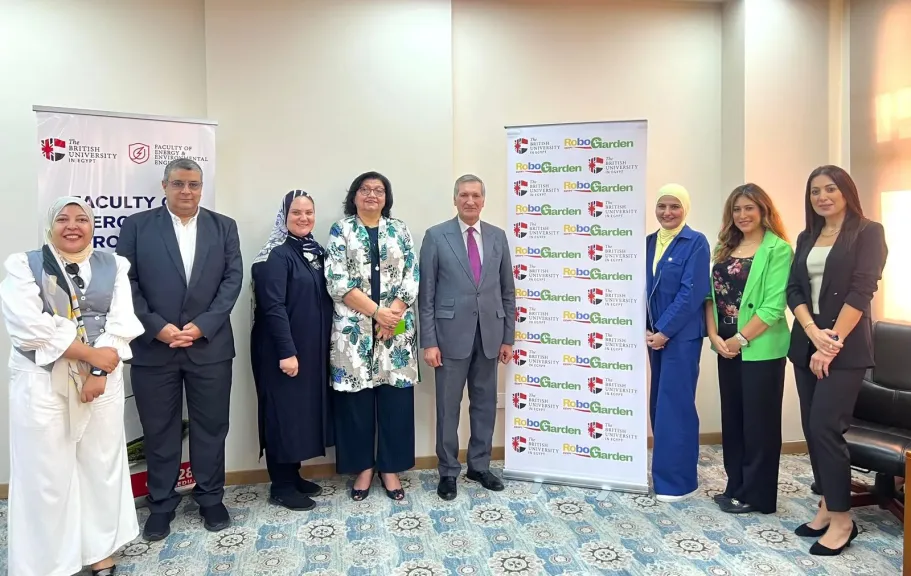شراكة استراتيجية بين ”روبوجاردن مصر” وكلية هندسة الطاقة بالجامعة البريطانية لتأهيل جيل رقمي يقود مستقبل الصناعة