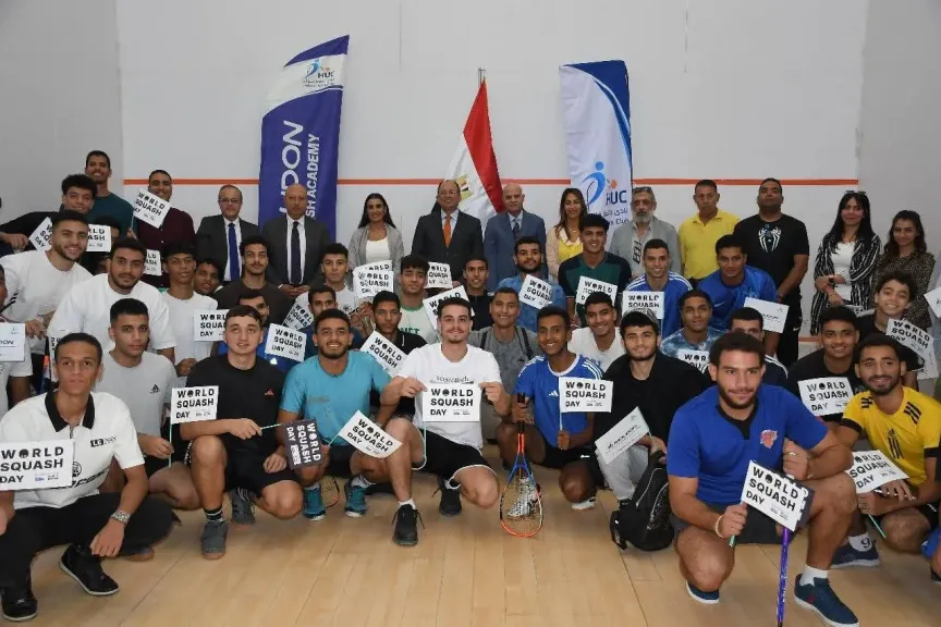جامعة حلوان تحتفل باليوم العالمي للإسكواش