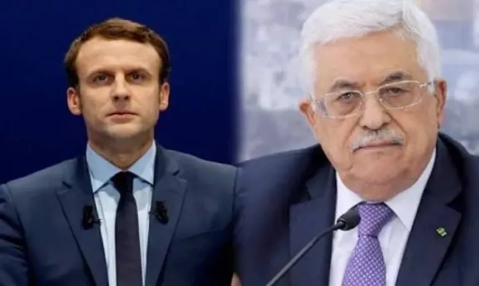 الرئيس عباس يجتمع مع نظيره الفرنسي في شرم الشيخ