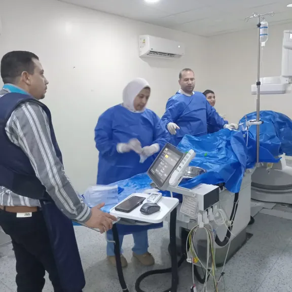 نجاح قسطرة مخية دقيقة لإنقاذ مريضة تعاني من نزيف بالمخ داخل مستشفى ميت غمر