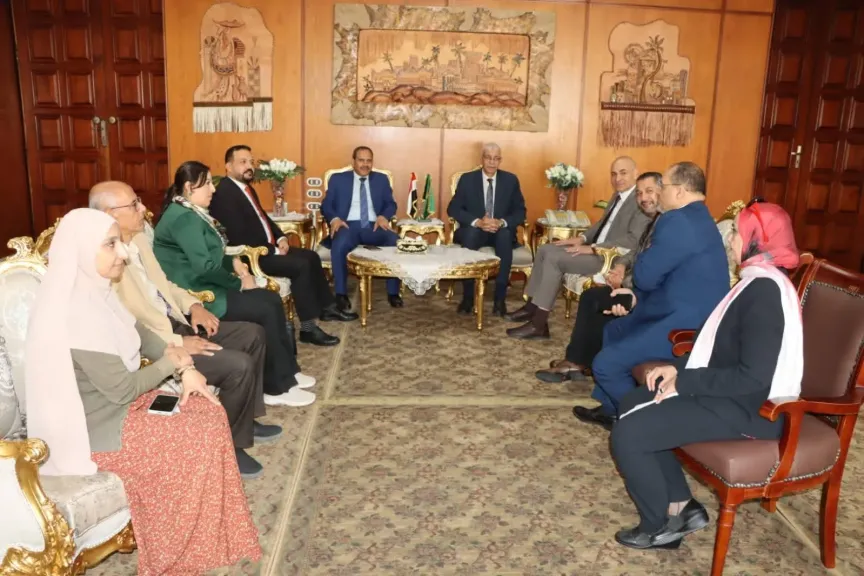 رئيس الجامعة المنوفية يلتقي مدير فرع المنوفية للتأمين الصحي لبحث آفاق التعاون للارتقاء بمستوى الخدمات الطبية المقدمة لمنسوبي الجامعة