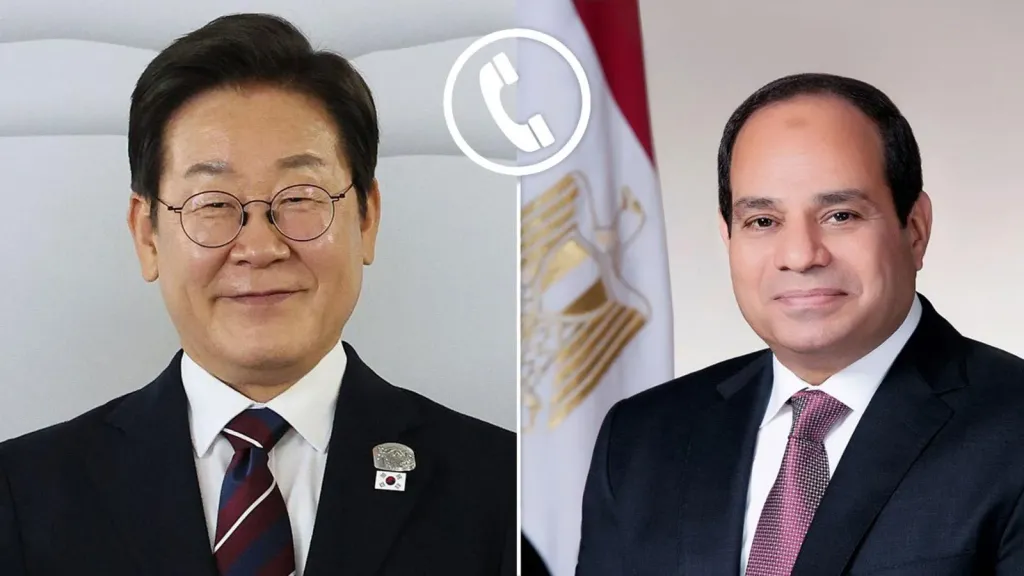الرئيس السيسي ونظيره الكوري يؤكدان على أهمية ترسيخ نهج السلام على المستوى العالمي