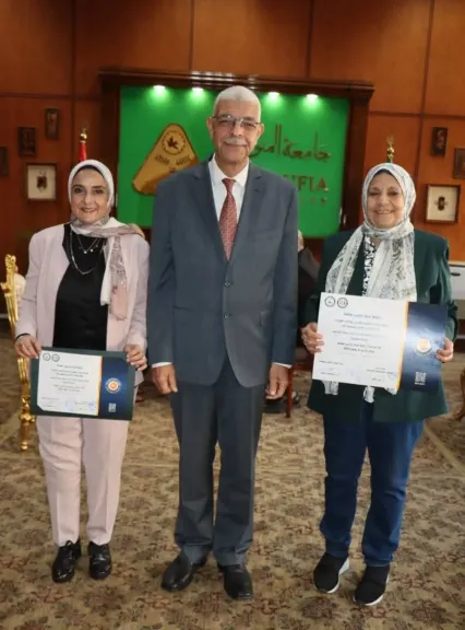 اعتماد المركز الدولي لتنمية قدرات أعضاء هيئة التدريس بجامعة المنوفية كمركز تدريب معتمد من المركز القومي للتدريب