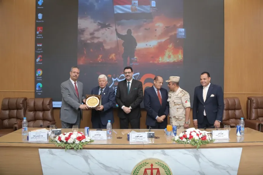 كلية الحقوق تحتفل بالذكرى الثانية والخمسين لانتصارات أكتوبر المجيدة بندوة حول ”الأمن القومي المصري وثوابت الدولة الوطنية”