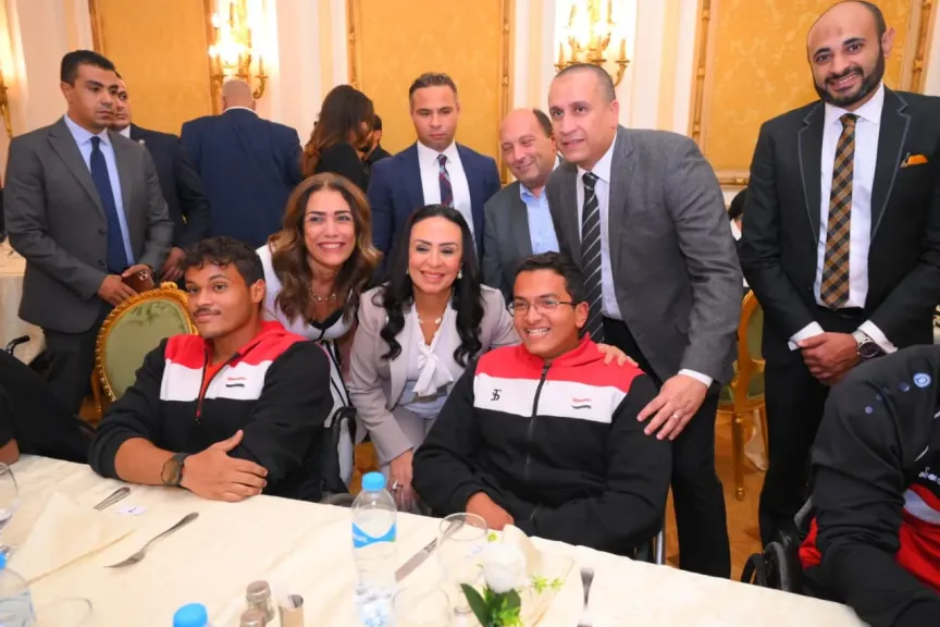 وزيرة التضامن تشهد احتفالية نادي روتاري جيزة نورث بتكريم منتخبات مصر لكرة السلة على الكراسي المتحركة