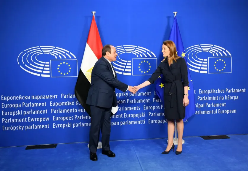 الرئيس السيسي يشدد على ضرورة تكامل الجهود بين مصر والدول الأوروبية والشروع في إعادة إعمار قطاع غزة