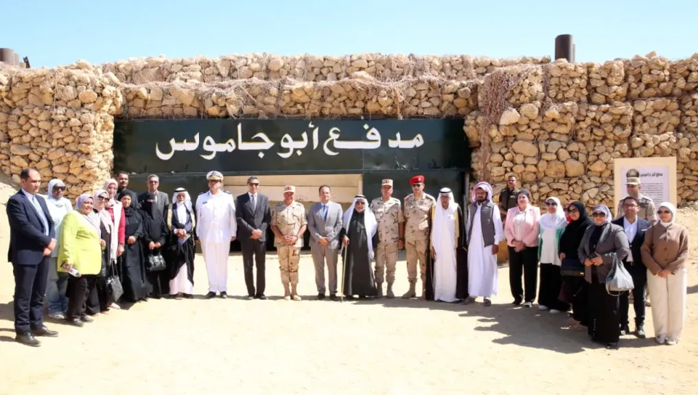 الجيش الثالث الميداني يفتتح مزار النقطة الحصينة بعيون موسى بعد انتهاء أعمال التطوير