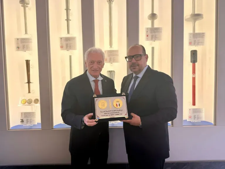 توقيع بروتوكول تعاون رسمي بين اللجنة الأولمبية المصرية ونظيرتها الإيطالية بروما