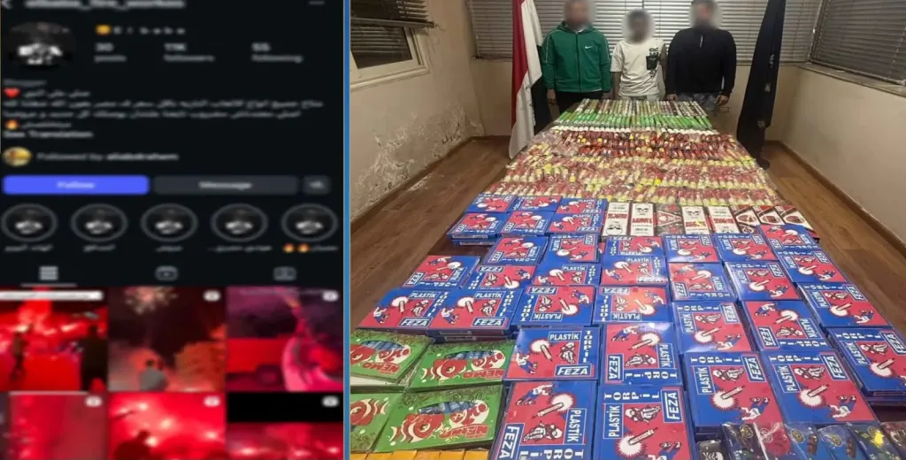 ضبط 3 عاطلين لحيازتهم ترسانة ألعاب نارية بالقليوبية