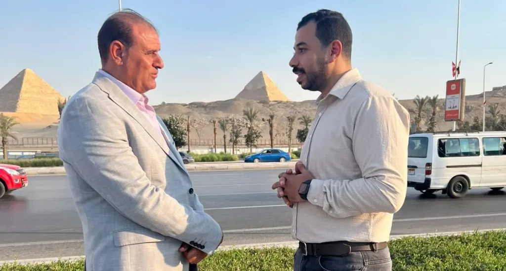 صحفي النهار ورئيس حي الهرم