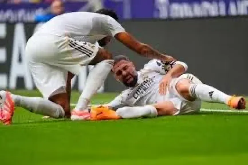 ريال مدريد يعلن إصابة كارفاخال وخضوعه لجراحة بسبب خلع في مفصل الركبة ريال مدريد يعلن إصابة كارفاخال وخضوعه لجراحة بسبب خلع في مفصل الركبة