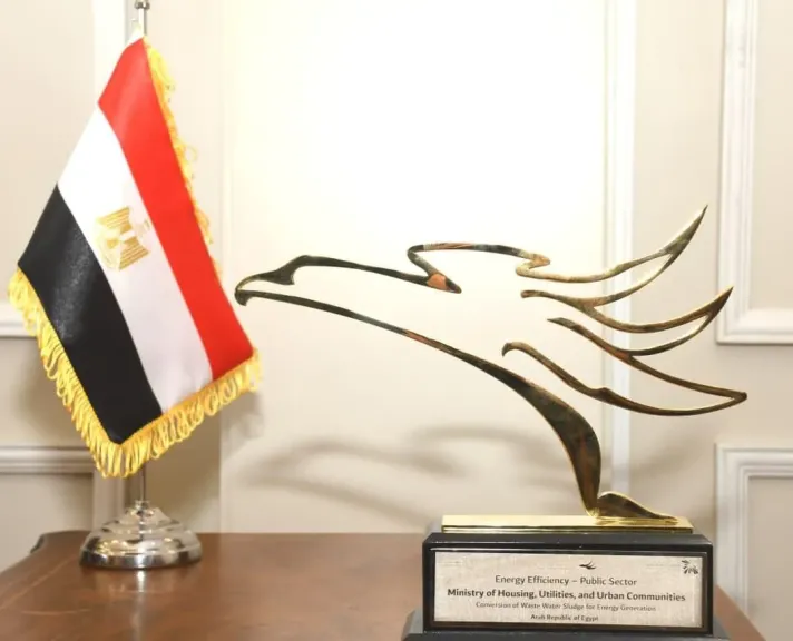 وزارة الإسكان تفوز بجائزة الإمارات للطاقة عن مشروع معالجة الحمأة وتحويلها إلى... وزارة الإسكان تفوز بجائزة الإمارات للطاقة عن مشروع معالجة الحمأة وتحويلها إلى طاقة بالإسكندرية