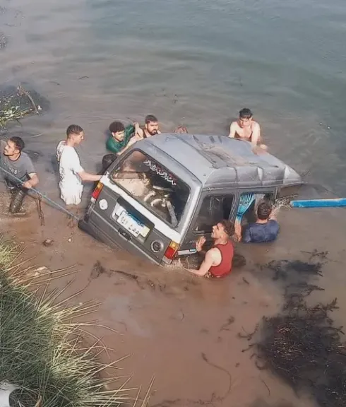 ننشر أسماء ضحايا إنقلاب سيارة داخل ترعة بطريق بنها – طوخ ننشر أسماء ضحايا إنقلاب سيارة داخل ترعة بطريق بنها – طوخ