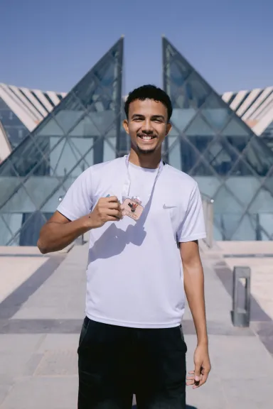 ”مصر للمعلوماتية” تفوز بميداليتين فضية وبرونزية في بطولة مصر الدولية الأولى للناشئين... ”مصر للمعلوماتية” تفوز بميداليتين فضية وبرونزية في بطولة مصر الدولية الأولى للناشئين في الريشة الطائرة