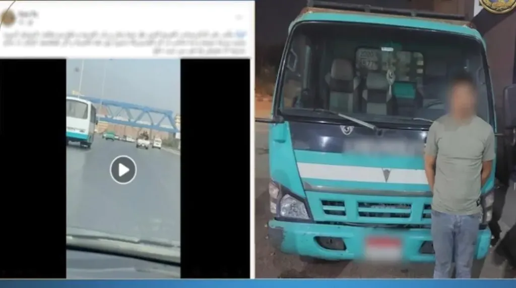 قيادة مجنونة على الدائري بالقليوبية وإدعاء دهس مواطن.. و الأمن يتدخل ويضبط السائق في دقائق